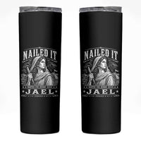 Nailed It Jael Judges 4 Old Testament Skinny Tumbler Funny Biblical Woodcut Christian Faith