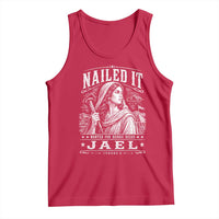 Nailed It Jael Judges 4 Old Testament Tank Top Funny Biblical Woodcut Christian Faith