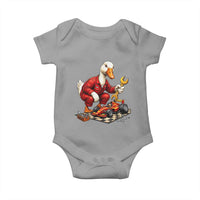 Funny Duck Mechanic Race Car Pit Crew Baby Onesie Motorsports Enthusiast Auto Repair