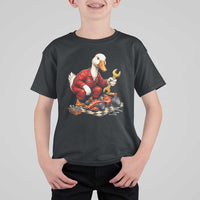 Funny Duck Mechanic Race Car Pit Crew T Shirt For Kid Motorsports Enthusiast Auto Repair