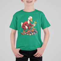 Funny Duck Mechanic Race Car Pit Crew T Shirt For Kid Motorsports Enthusiast Auto Repair