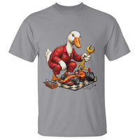 Funny Duck Mechanic Race Car Pit Crew T Shirt Motorsports Enthusiast Auto Repair