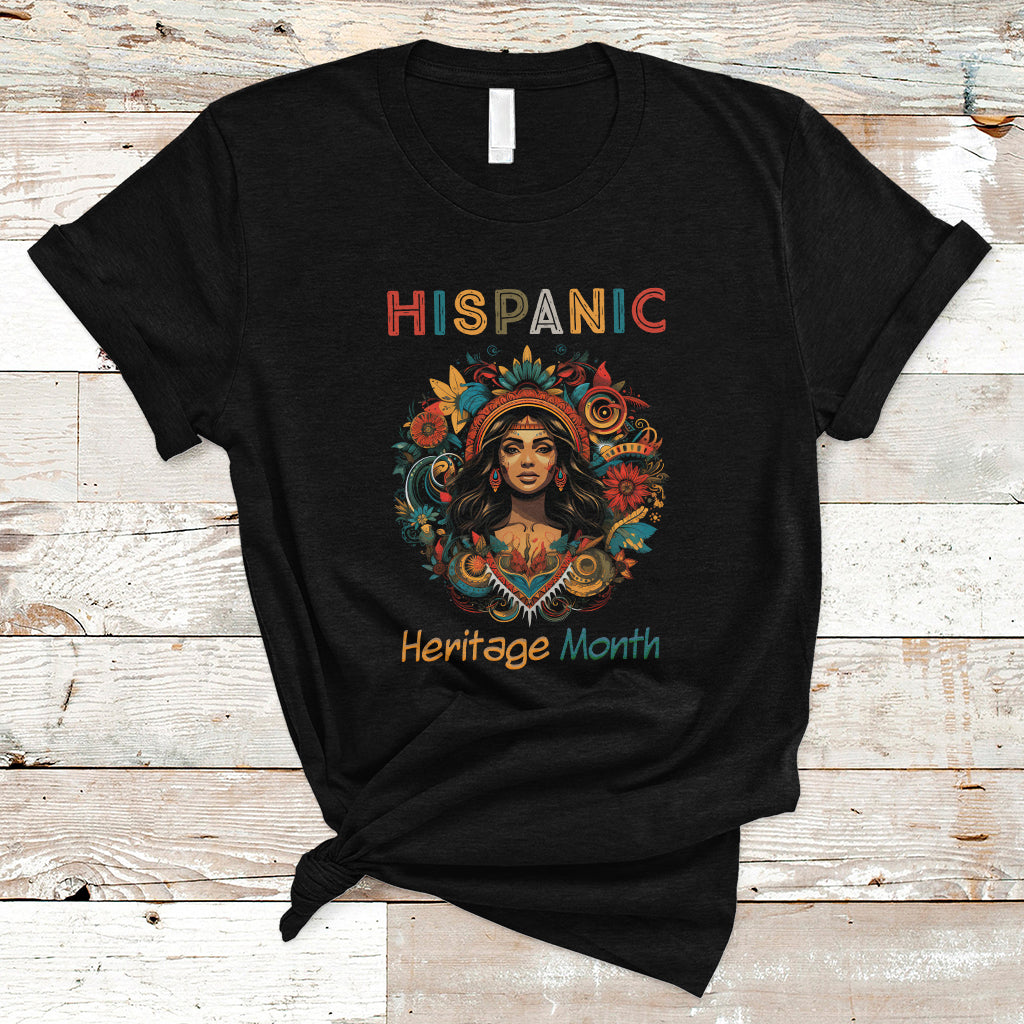 Hispanic Heritage Month T Shirt Hispanic Heritage Month Proud Hispanic Girl Women - Wonder Print Shop