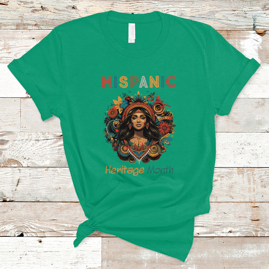 Hispanic Heritage Month T Shirt Hispanic Heritage Month Proud Hispanic Girl Women - Wonder Print Shop