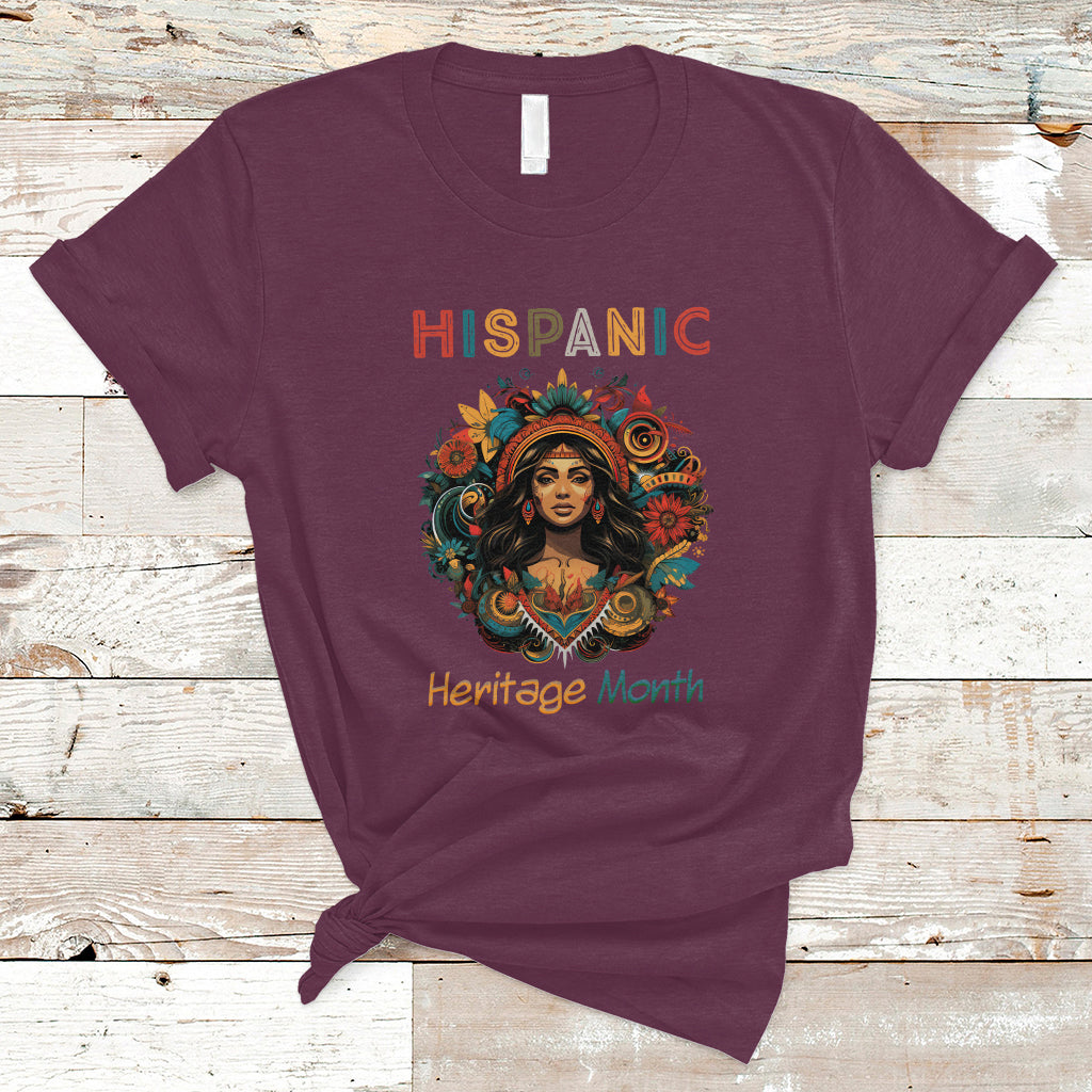 Hispanic Heritage Month T Shirt Hispanic Heritage Month Proud Hispanic Girl Women - Wonder Print Shop