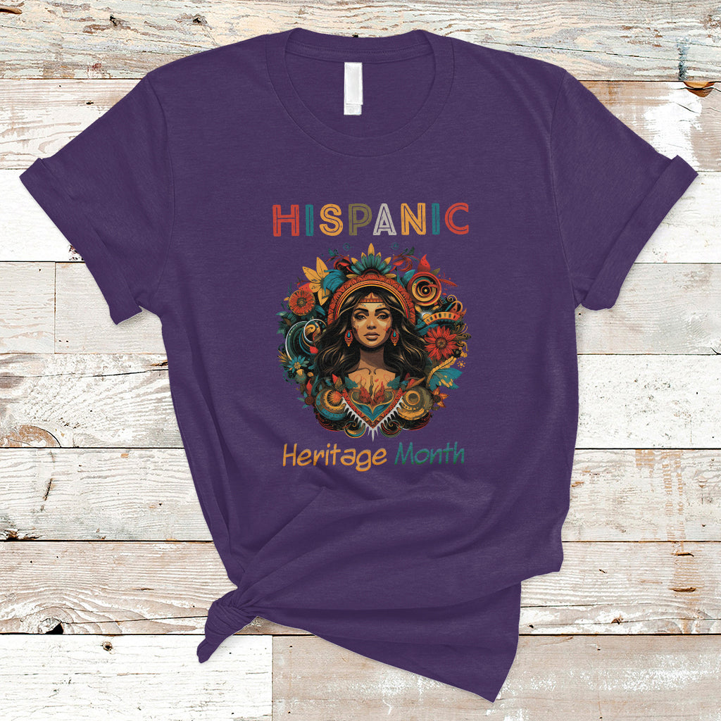 Hispanic Heritage Month T Shirt Hispanic Heritage Month Proud Hispanic Girl Women - Wonder Print Shop
