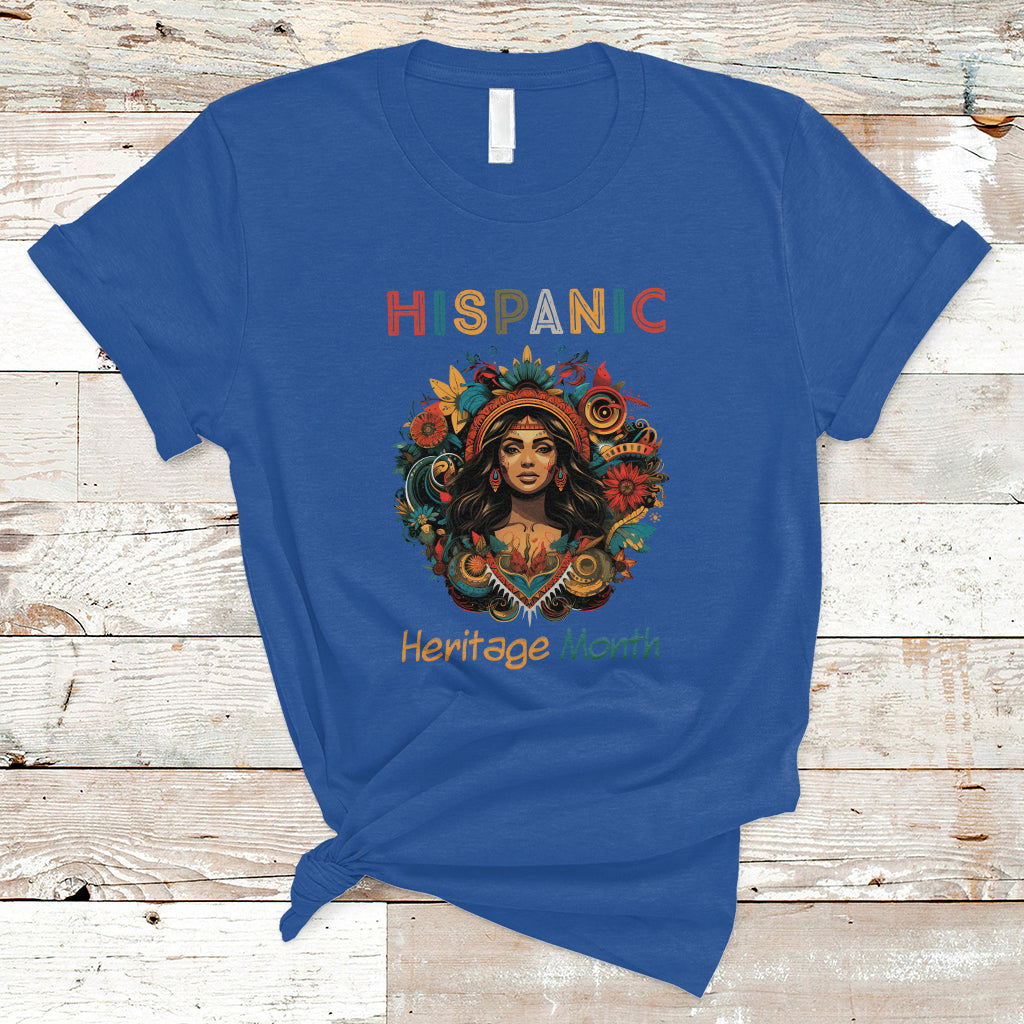 Hispanic Heritage Month T Shirt Hispanic Heritage Month Proud Hispanic Girl Women - Wonder Print Shop