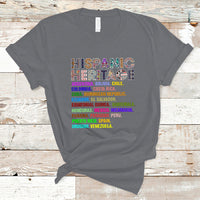Hispanic Heritage Month T Shirt Hispanic Countries Proud To Be Hispanic Heritage Month - Wonder Print Shop