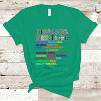 Hispanic Heritage Month T Shirt Hispanic Countries Proud To Be Hispanic Heritage Month - Wonder Print Shop