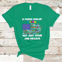 Hispanic Heritage Month T Shirt 21 Paises Hablan Espanol Spanish Hispanic Heritage Month - Wonder Print Shop
