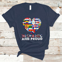 Hispanic Heritage Month T Shirt Hispanic And Proud Heart Pride Hispanic Heritage Month - Wonder Print Shop
