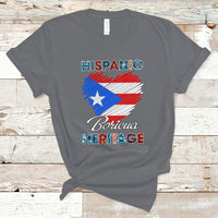Puerto Rico T Shirt Puerto Rican Hispanic Heritage Boricua Puerto Rico Flag - Wonder Print Shop