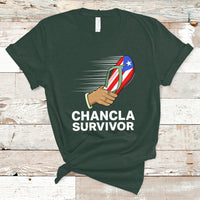 Puerto Rico T Shirt Chancla Survivor Puerto Rico Flag Boricua Hispanic Heritage - Wonder Print Shop
