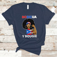 Puerto Rico T Shirt Puerto Rican Flag Women Boricua Bougie Hispanic Heritage Month - Wonder Print Shop