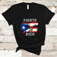 Puerto Rico T Shirt Puerto Rico Flag Spirit Animal Coqui Frog Puerto Rican Boricua - Wonder Print Shop