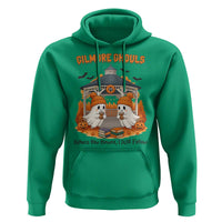 Cute Gilmore Ghouls Halloween Ghost Hoodie Cozy Fall Aesthetic with Pumpkin Spice and Books - Wonder Print Shop