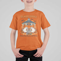 Cute Gilmore Ghouls Halloween Ghost T Shirt For Kid Cozy Fall Aesthetic with Pumpkin Spice and Books - Wonder Print Shop