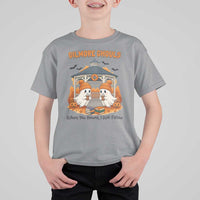 Cute Gilmore Ghouls Halloween Ghost T Shirt For Kid Cozy Fall Aesthetic with Pumpkin Spice and Books - Wonder Print Shop