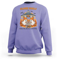 Cute Gilmore Ghouls Halloween Ghost Sweatshirt Cozy Fall Aesthetic with Pumpkin Spice and Books - Wonder Print Shop