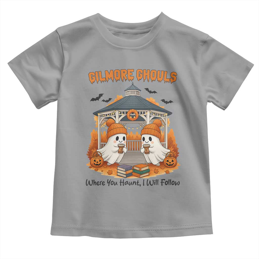 Cute Gilmore Ghouls Halloween Ghost Toddler T Shirt Cozy Fall Aesthetic with Pumpkin Spice and Books - Wonder Print Shop