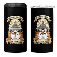 Gilmore Ghouls Halloween Ghost 4 in 1 Can Cooler Tumbler Cute Couple Spooky Boo with Fall Gazebo - Wonder Print Shop