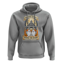 Gilmore Ghouls Halloween Ghost Hoodie Cute Couple Spooky Boo with Fall Gazebo - Wonder Print Shop