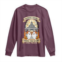 Gilmore Ghouls Halloween Ghost Long Sleeve Shirt Cute Couple Spooky Boo with Fall Gazebo - Wonder Print Shop