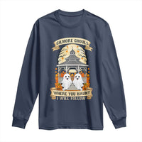 Gilmore Ghouls Halloween Ghost Long Sleeve Shirt Cute Couple Spooky Boo with Fall Gazebo - Wonder Print Shop
