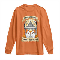 Gilmore Ghouls Halloween Ghost Long Sleeve Shirt Cute Couple Spooky Boo with Fall Gazebo - Wonder Print Shop