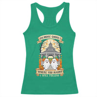 Gilmore Ghouls Halloween Ghost Racerback Tank Top Cute Couple Spooky Boo with Fall Gazebo - Wonder Print Shop