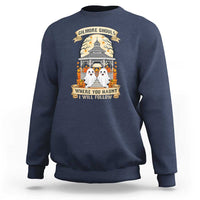 Gilmore Ghouls Halloween Ghost Sweatshirt Cute Couple Spooky Boo with Fall Gazebo - Wonder Print Shop