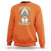 Gilmore Ghouls Halloween Ghost Sweatshirt Cute Couple Spooky Boo with Fall Gazebo - Wonder Print Shop
