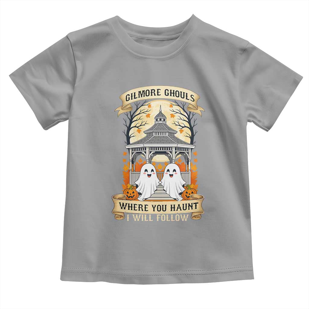 Gilmore Ghouls Halloween Ghost Toddler T Shirt Cute Couple Spooky Boo with Fall Gazebo - Wonder Print Shop