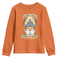 Gilmore Ghouls Halloween Ghost Youth Sweatshirt Cute Couple Spooky Boo with Fall Gazebo - Wonder Print Shop