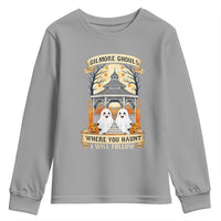 Gilmore Ghouls Halloween Ghost Youth Sweatshirt Cute Couple Spooky Boo with Fall Gazebo - Wonder Print Shop