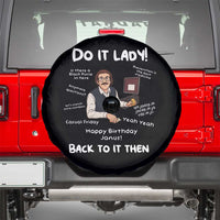 Do It Lady and Back To It Then Spare Tire Cover Funny Office Joke Vintage Mustache Guy Meme - Wonder Print Shop