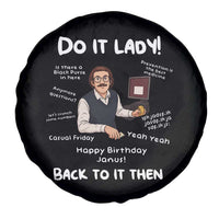 Do It Lady and Back To It Then Spare Tire Cover Funny Office Joke Vintage Mustache Guy Meme - Wonder Print Shop