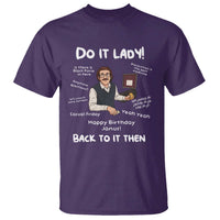 Do It Lady and Back to It Then T Shirt Funny Office Joke Vintage Mustache Guy Meme - Wonder Print Shop