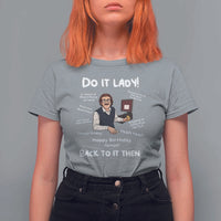 Do It Lady and Back to It Then T Shirt For Women Funny Office Joke Vintage Mustache Guy Meme - Wonder Print Shop