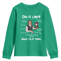Do It Lady and Back to It Then Youth Sweatshirt Funny Office Joke Vintage Mustache Guy Meme - Wonder Print Shop