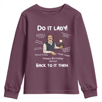 Do It Lady and Back to It Then Youth Sweatshirt Funny Office Joke Vintage Mustache Guy Meme - Wonder Print Shop