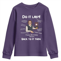 Do It Lady and Back to It Then Youth Sweatshirt Funny Office Joke Vintage Mustache Guy Meme - Wonder Print Shop