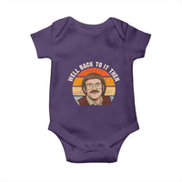 Retro Well Back to It Then Baby Onesie Funny Office Joke Vintage Mustache Guy Meme - Wonder Print Shop