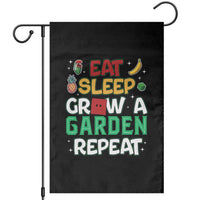 Eat Sleep Grow a Garden Repeat Garden Flag Funny Gamer-Inspired Gardening Gift for Plant Lovers - Wonder Print Shop