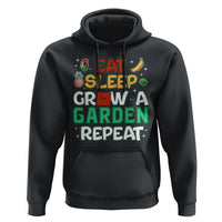 Eat Sleep Grow a Garden Repeat Hoodie Funny Gamer-Inspired Gardening Gift for Plant Lovers - Wonder Print Shop