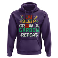 Eat Sleep Grow a Garden Repeat Hoodie Funny Gamer-Inspired Gardening Gift for Plant Lovers - Wonder Print Shop