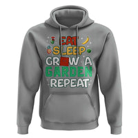 Eat Sleep Grow a Garden Repeat Hoodie Funny Gamer-Inspired Gardening Gift for Plant Lovers - Wonder Print Shop