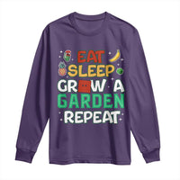 Eat Sleep Grow a Garden Repeat Long Sleeve Shirt Funny Gamer-Inspired Gardening Gift for Plant Lovers - Wonder Print Shop