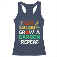 Eat Sleep Grow a Garden Repeat Racerback Tank Top Funny Gamer-Inspired Gardening Gift for Plant Lovers - Wonder Print Shop