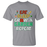 Eat Sleep Grow a Garden Repeat T Shirt Funny Gamer-Inspired Gardening Gift for Plant Lovers - Wonder Print Shop